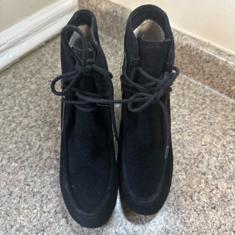 Michael Kors Black Lace-Up Boots